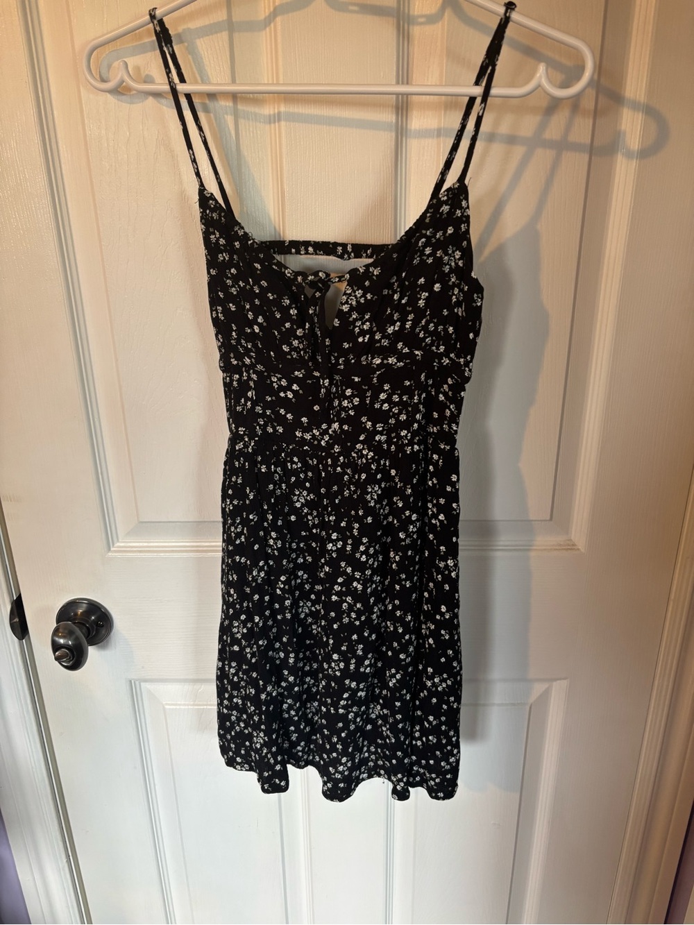 Black floral dress